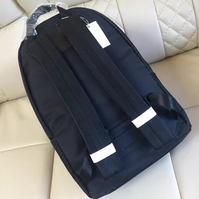 BALENCIAG巴黎世家 2018春夏新款 防水牛津布 雙肩包 黑82155-3#  BL1200